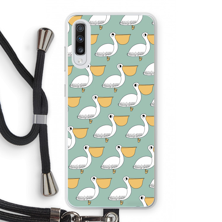 Pelican: Samsung Galaxy A70 Transparant Hoesje met koord