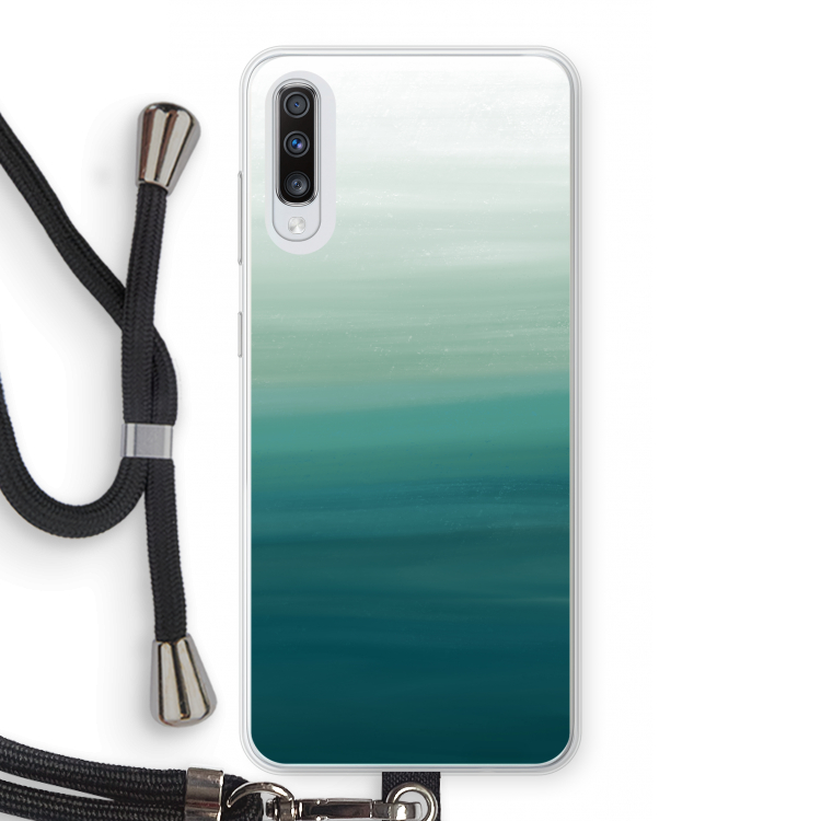 Ocean: Samsung Galaxy A70 Transparant Hoesje met koord