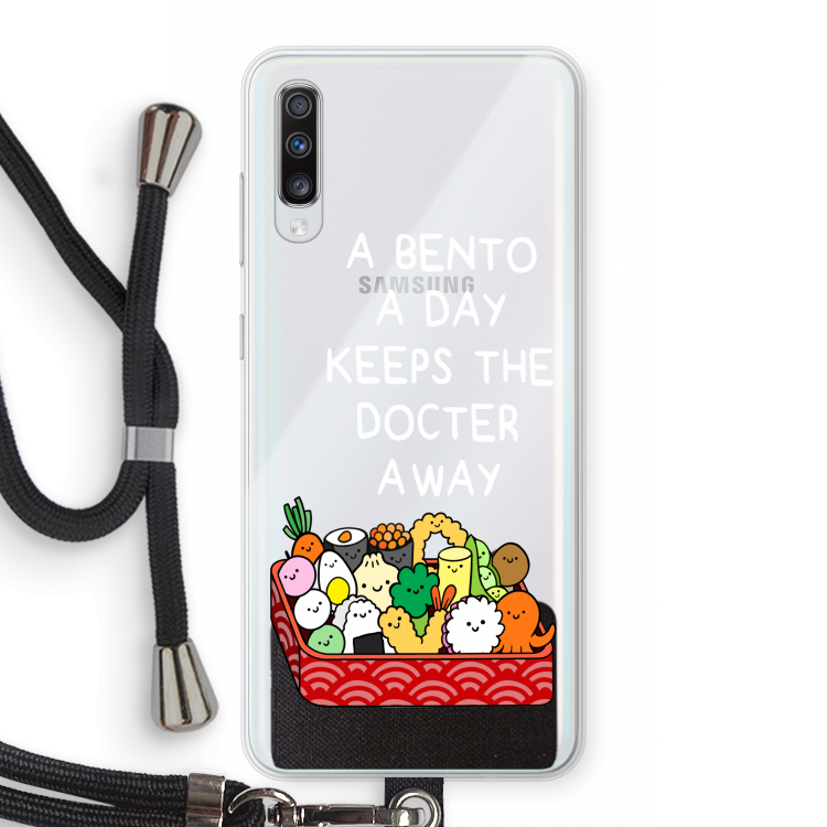Bento a day: Samsung Galaxy A70 Transparant Hoesje met koord