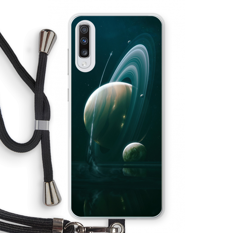 Mercurius: Samsung Galaxy A70 Transparant Hoesje met koord