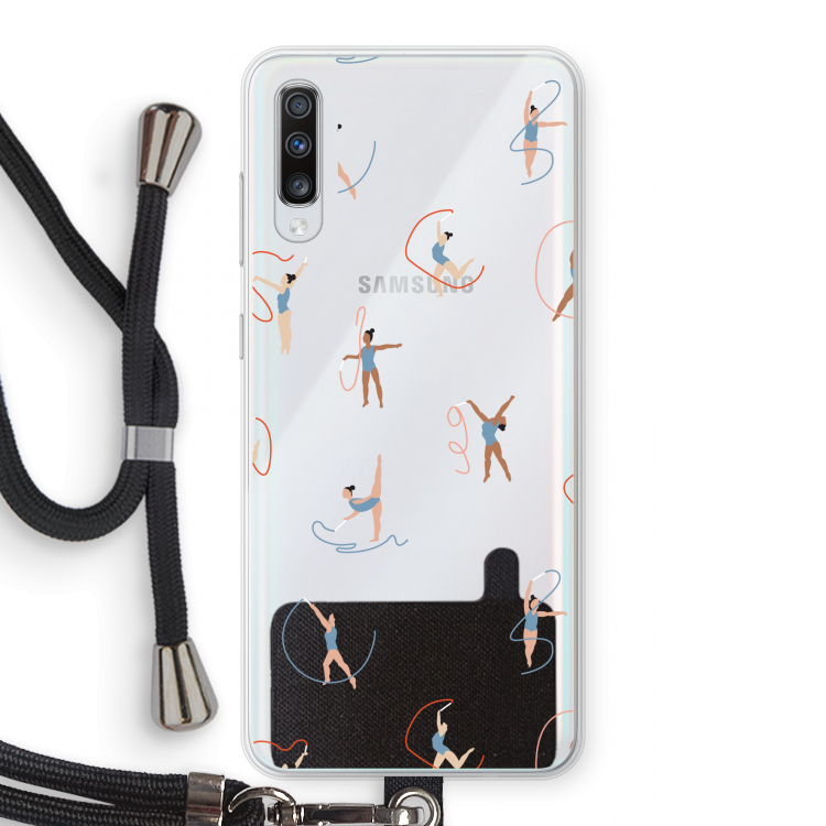 Dancing #3: Samsung Galaxy A70 Transparant Hoesje met koord
