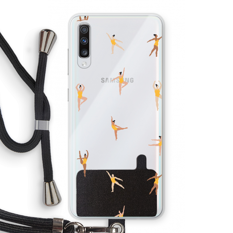 Dans #2: Samsung Galaxy A70 Transparant Hoesje met koord