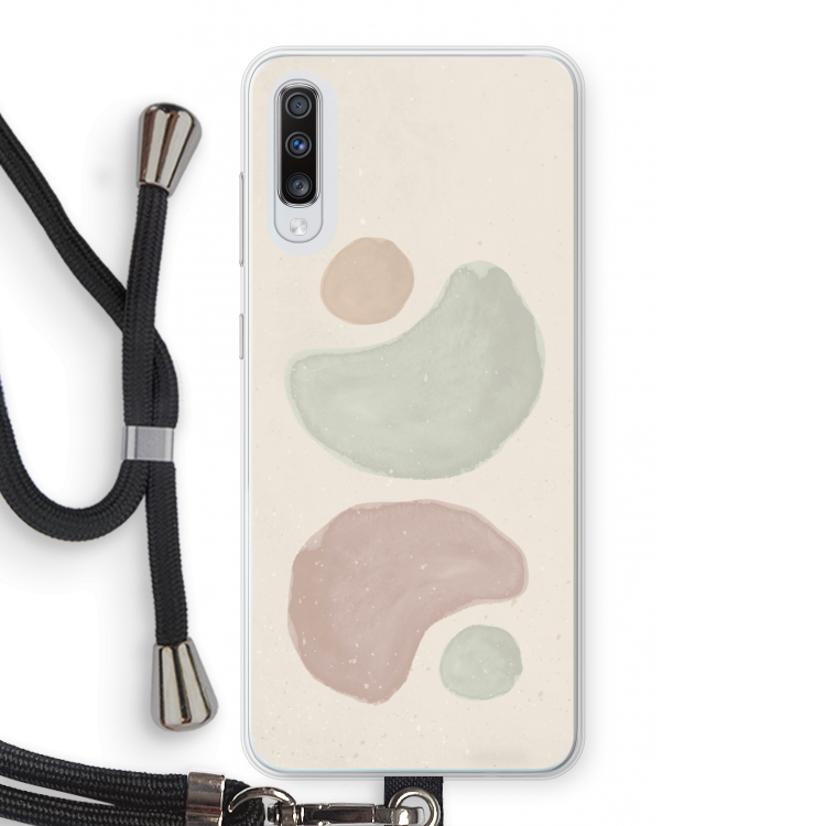 Geo #10: Samsung Galaxy A70 Transparant Hoesje met koord