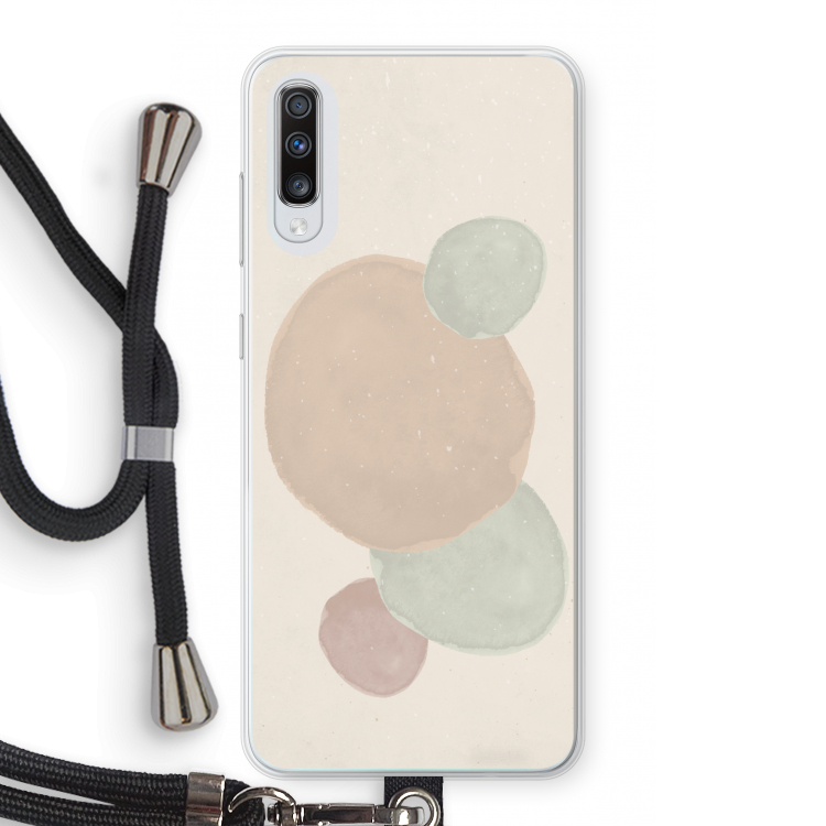 Geo #9: Samsung Galaxy A70 Transparant Hoesje met koord