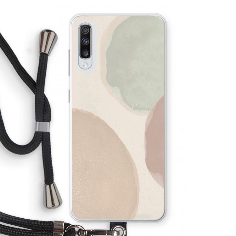 Geo #8: Samsung Galaxy A70 Transparant Hoesje met koord