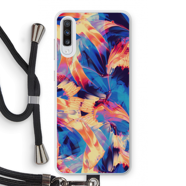 Tuesday Night: Samsung Galaxy A70 Transparant Hoesje met koord