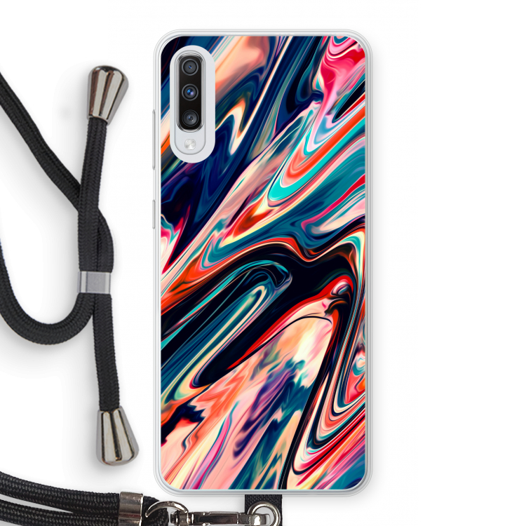 Quantum Being: Samsung Galaxy A70 Transparant Hoesje met koord