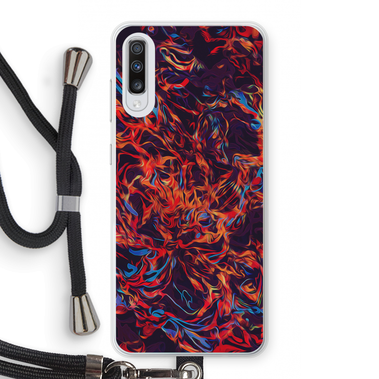 Lucifer: Samsung Galaxy A70 Transparant Hoesje met koord