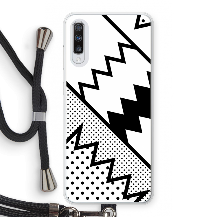 Pop Art #5: Samsung Galaxy A70 Transparant Hoesje met koord