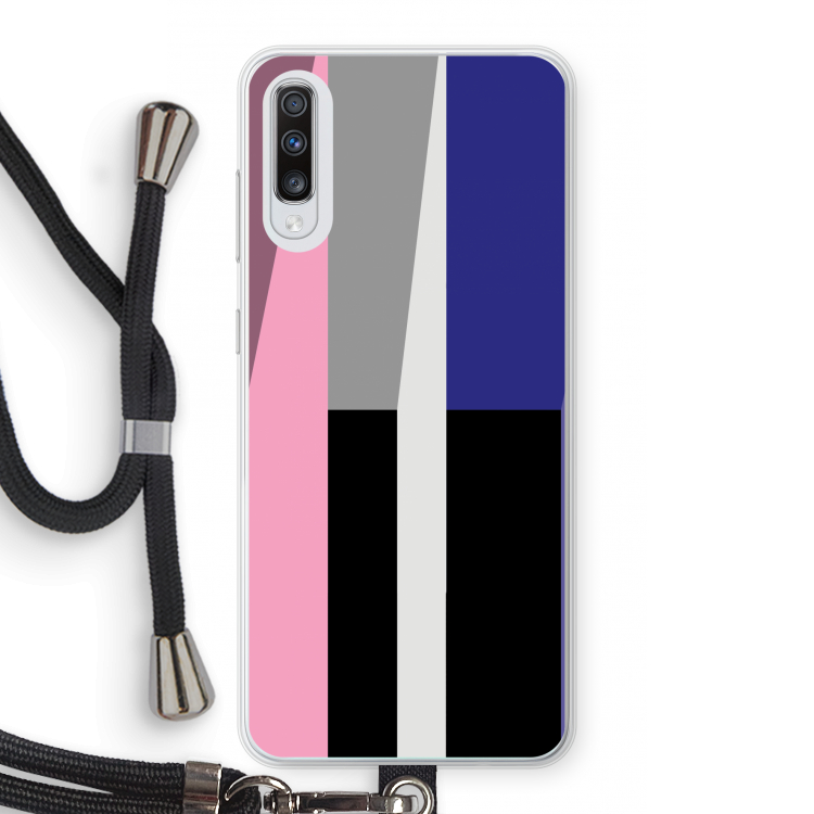 Gestalte 4: Samsung Galaxy A70 Transparant Hoesje met koord