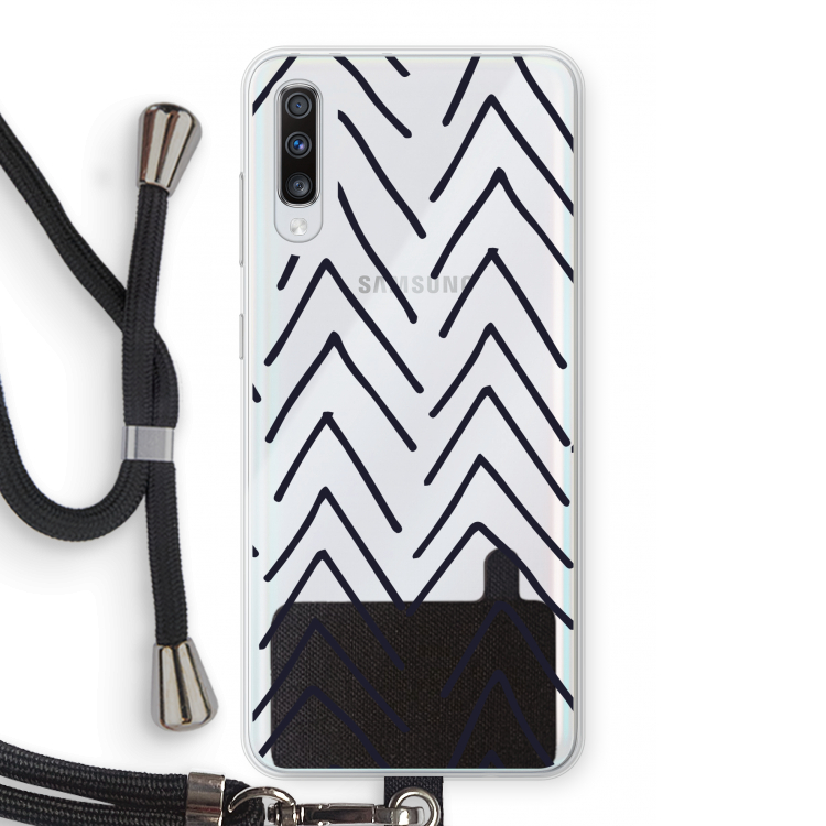 Marrakech Arrows: Samsung Galaxy A70 Transparant Hoesje met koord