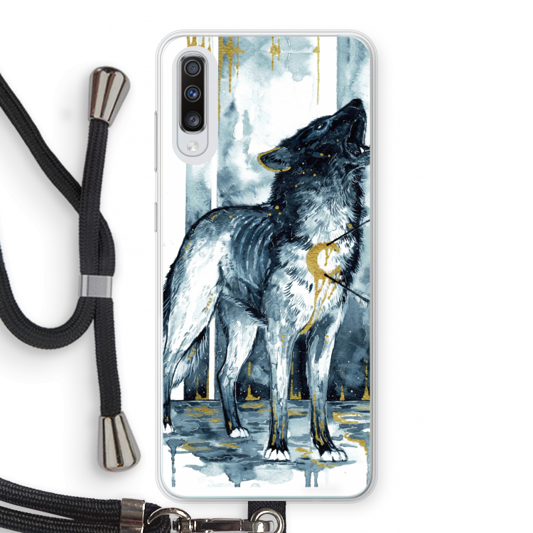 Bleeding Soul: Samsung Galaxy A70 Transparant Hoesje met koord