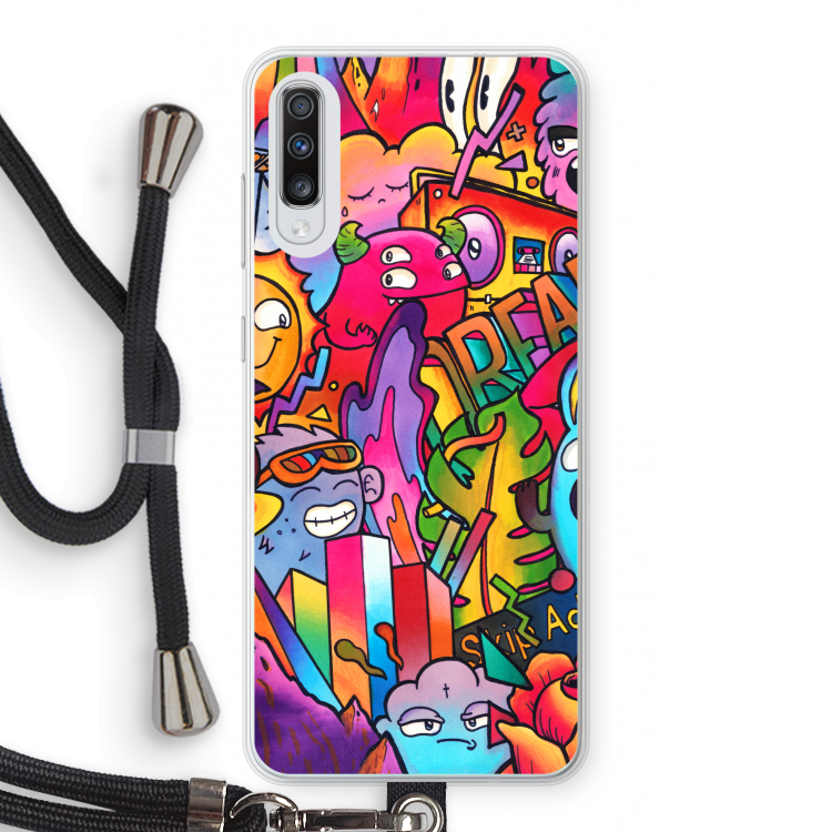 Dreams: Samsung Galaxy A70 Transparant Hoesje met koord