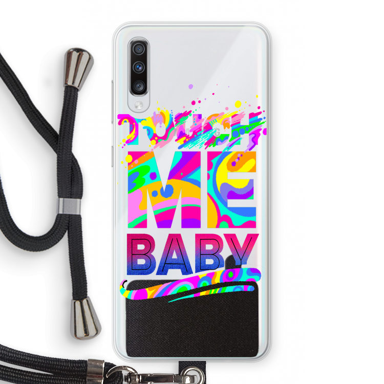 Touch Me: Samsung Galaxy A70 Transparant Hoesje met koord