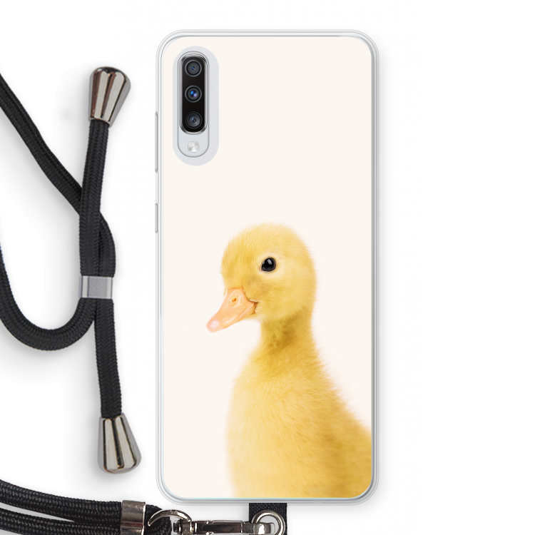 Duke: Samsung Galaxy A70 Transparant Hoesje met koord