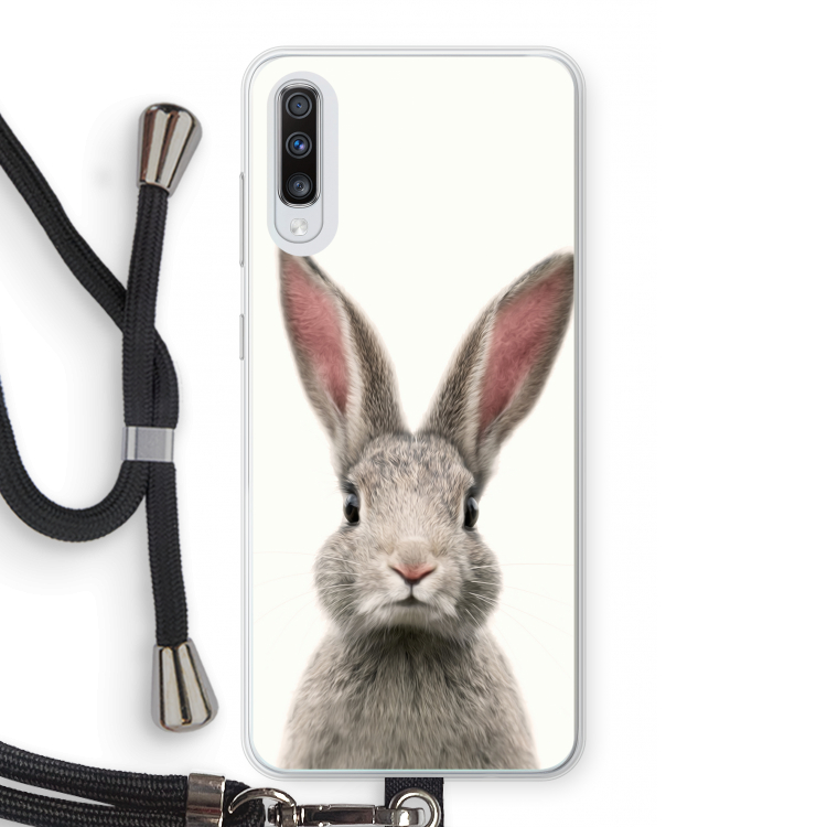 Daisy: Samsung Galaxy A70 Transparant Hoesje met koord