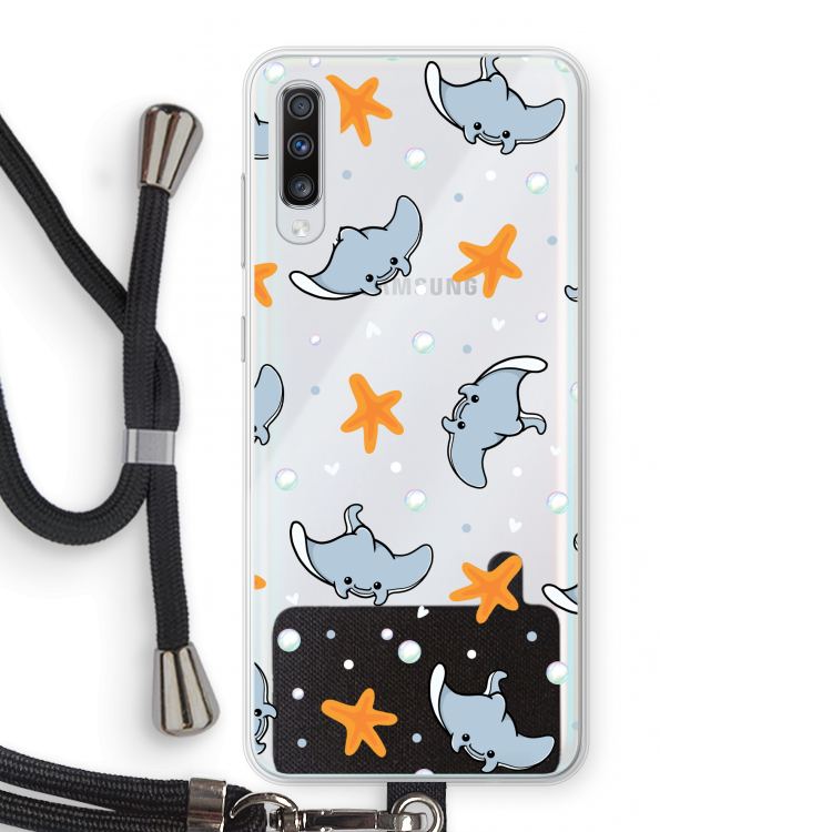 Manta: Samsung Galaxy A70 Transparant Hoesje met koord