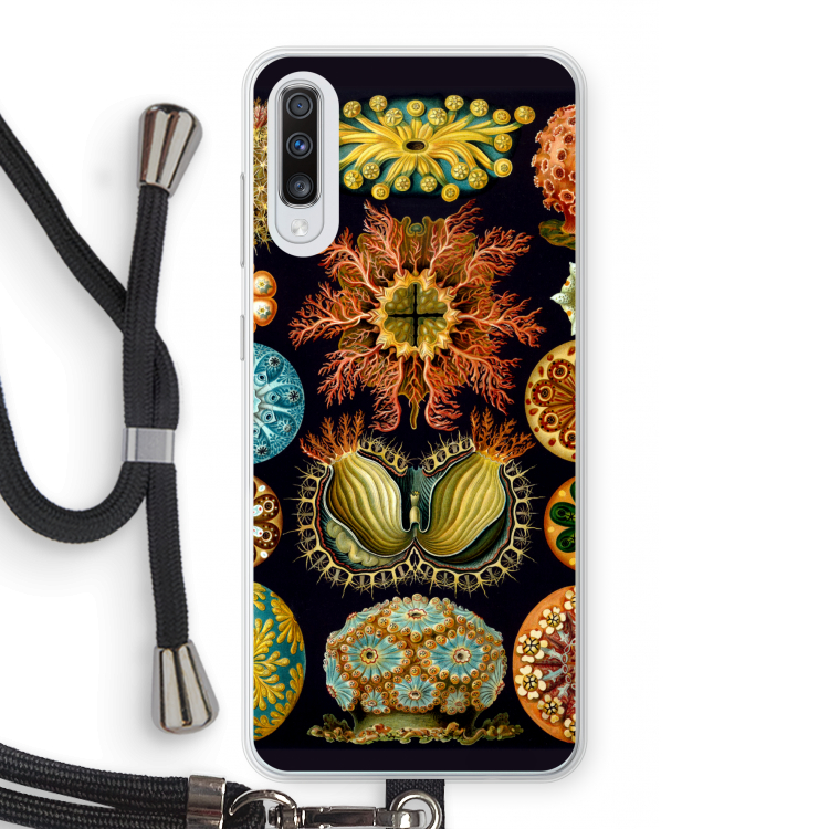 Haeckel Ascidiae: Samsung Galaxy A70 Transparant Hoesje met koord