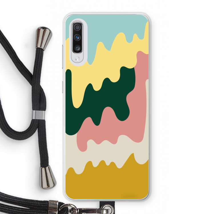 Baar B: Samsung Galaxy A70 Transparant Hoesje met koord