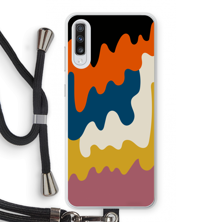 Baar A: Samsung Galaxy A70 Transparant Hoesje met koord