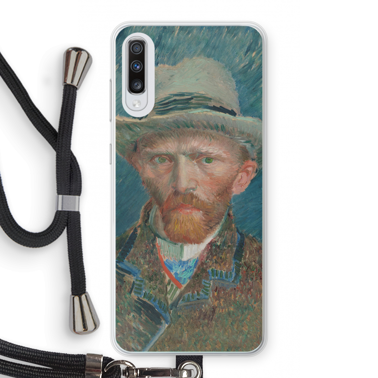 Van Gogh: Samsung Galaxy A70 Transparant Hoesje met koord