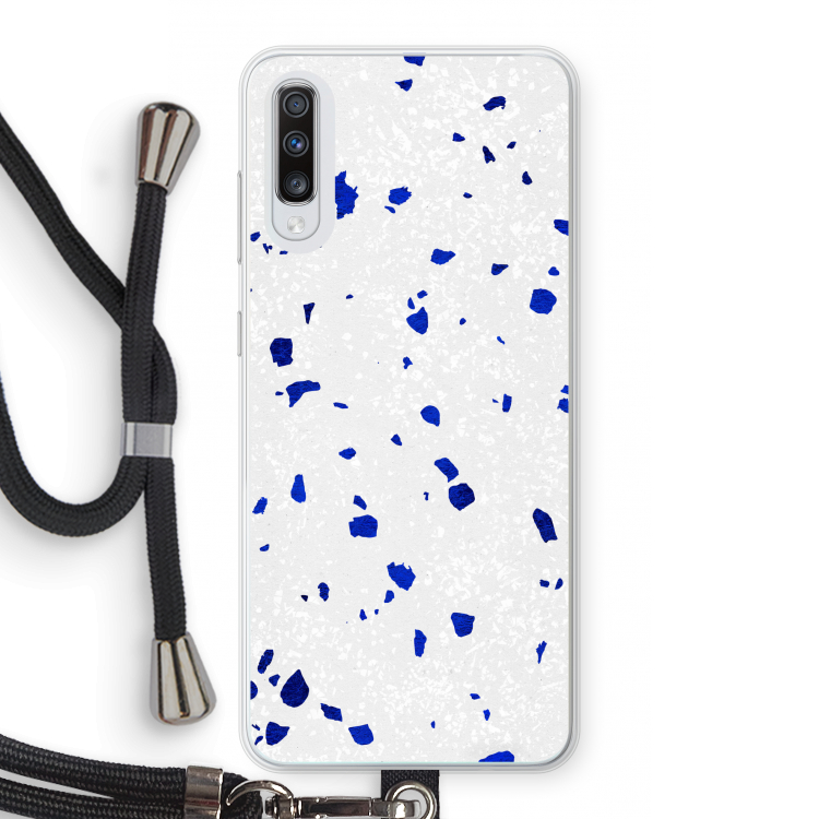 Terrazzo N°5: Samsung Galaxy A70 Transparant Hoesje met koord