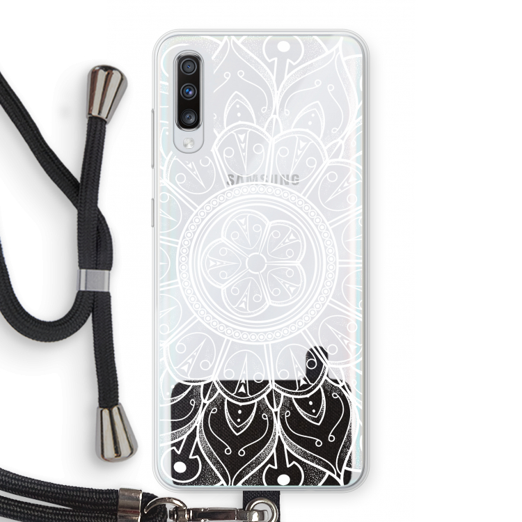 Roses Are Red: Samsung Galaxy A70 Transparant Hoesje met koord
