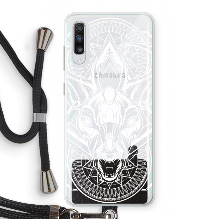 Oh Deer: Samsung Galaxy A70 Transparant Hoesje met koord