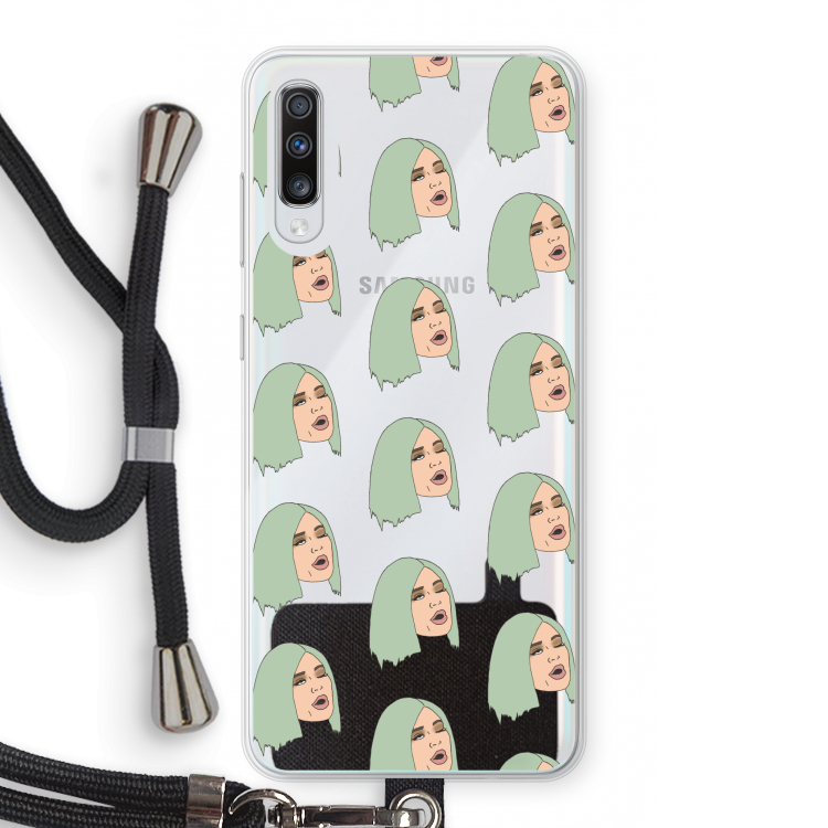 King Kylie: Samsung Galaxy A70 Transparant Hoesje met koord