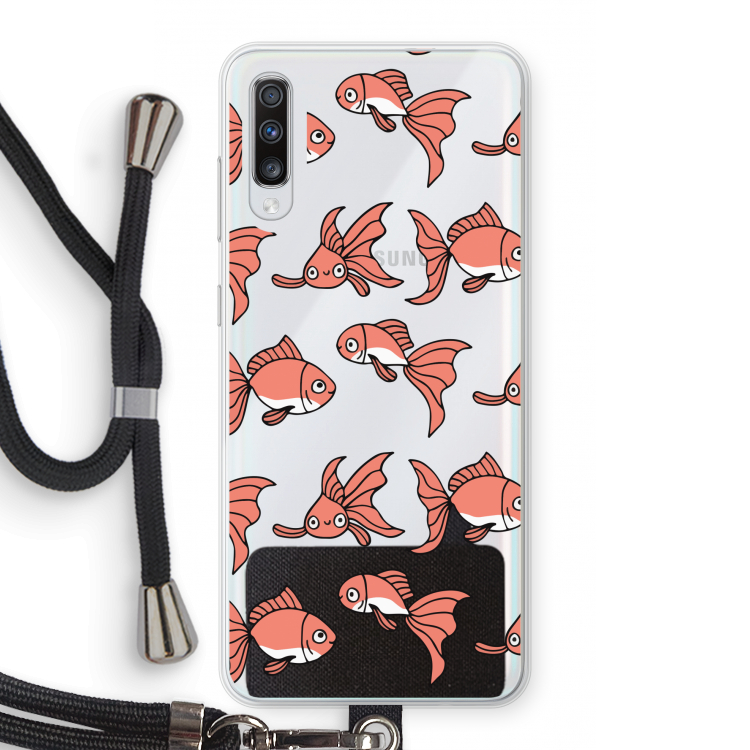 Blub: Samsung Galaxy A70 Transparant Hoesje met koord