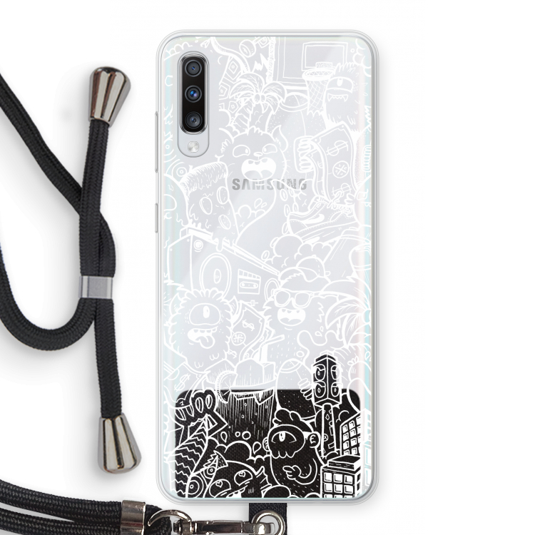 Vexx City #2: Samsung Galaxy A70 Transparant Hoesje met koord