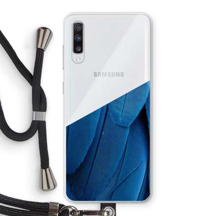 Pauw: Samsung Galaxy A70 Transparant Hoesje met koord