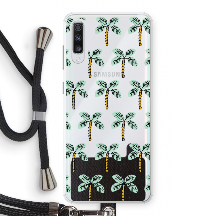 Paradise: Samsung Galaxy A70 Transparant Hoesje met koord