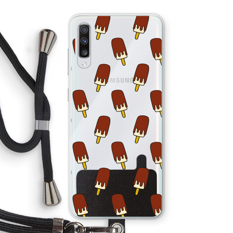 Yummy: Samsung Galaxy A70 Transparant Hoesje met koord