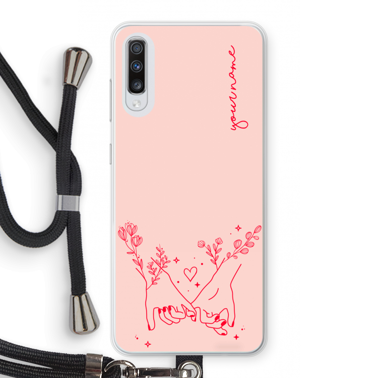 Best Friends: Samsung Galaxy A70 Transparant Hoesje met koord