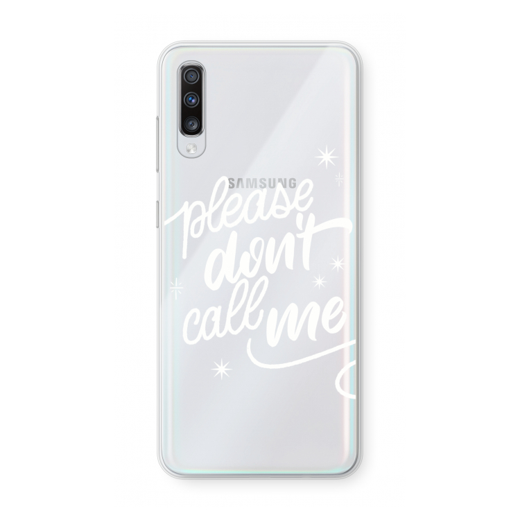 Don't call: Samsung Galaxy A70 Transparant Hoesje