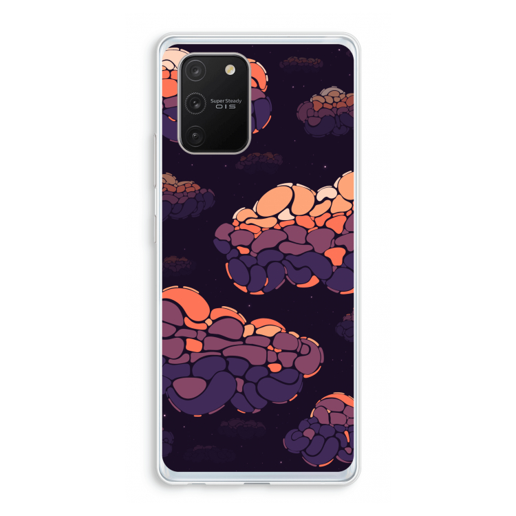 Patroon Wolken: Samsung Galaxy S10 Lite Transparant Hoesje