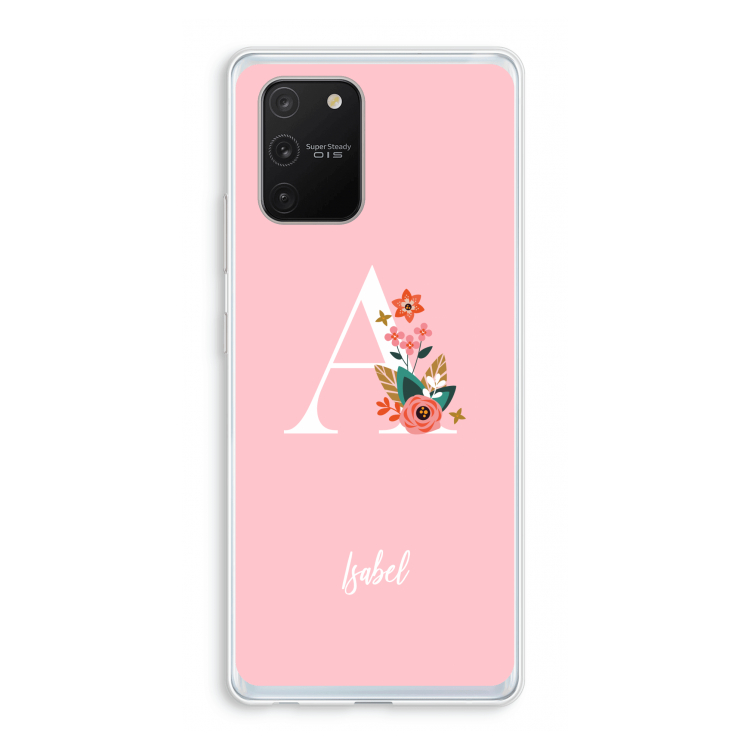 Pink Bouquet: Samsung Galaxy S10 Lite Transparant Hoesje