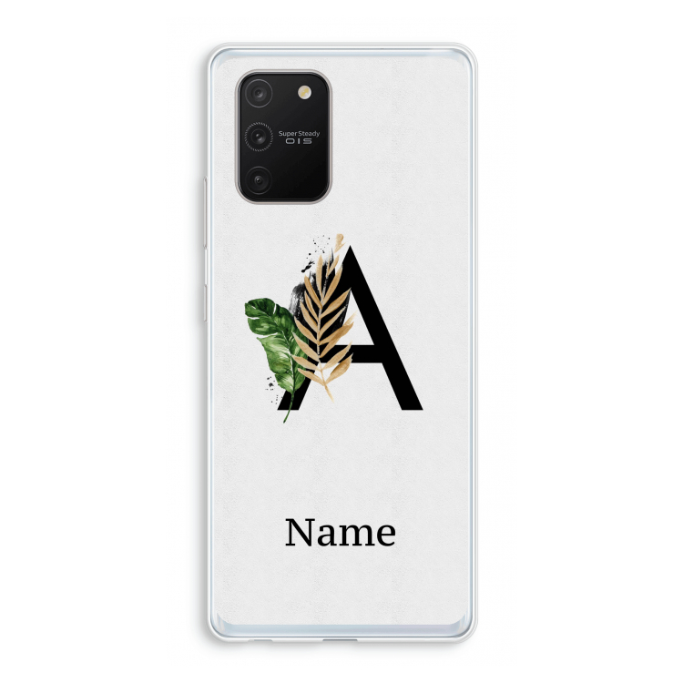Charcoal Flora: Samsung Galaxy S10 Lite Transparant Hoesje