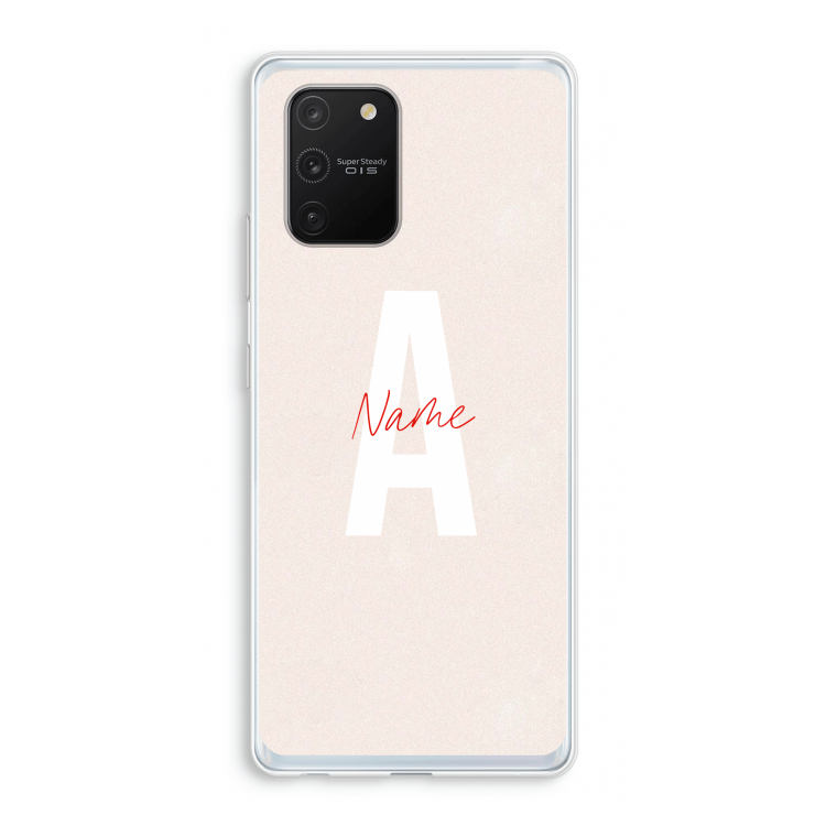 Strawberry Milkshake: Samsung Galaxy S10 Lite Transparant Hoesje