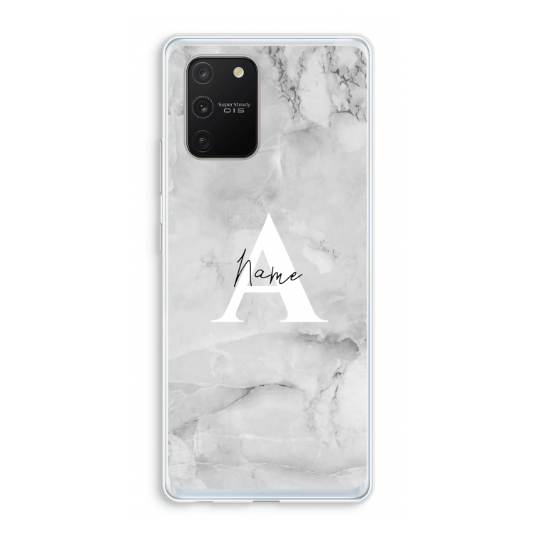 Ivory Marble: Samsung Galaxy S10 Lite Transparant Hoesje