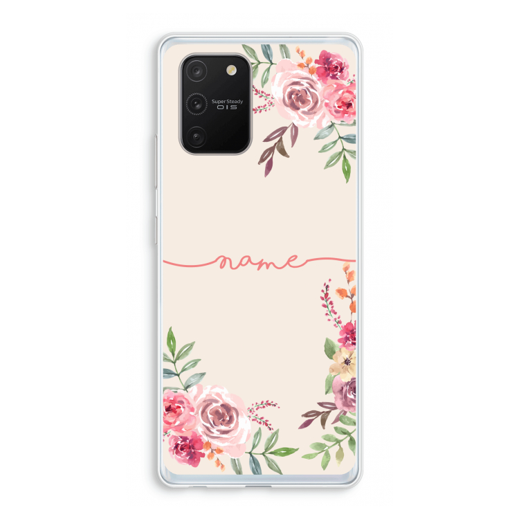 Rozen: Samsung Galaxy S10 Lite Transparant Hoesje