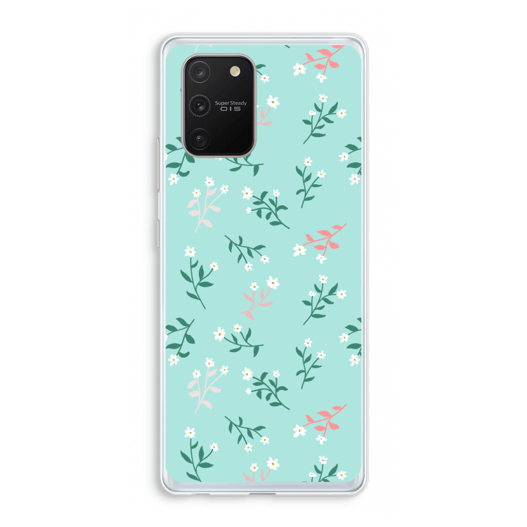 Small white flowers: Samsung Galaxy S10 Lite Transparant Hoesje