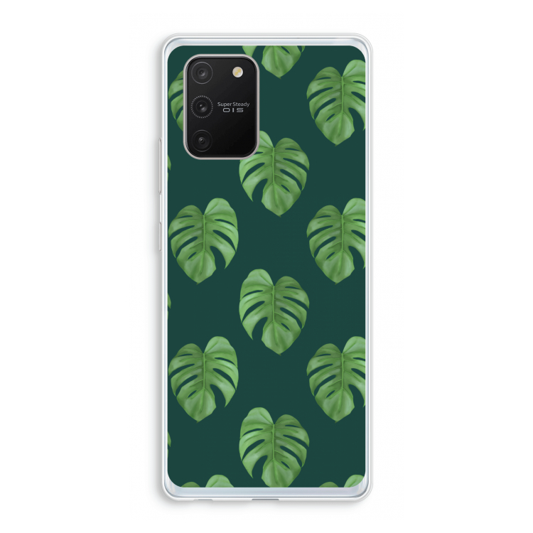 Monstera leaves: Samsung Galaxy S10 Lite Transparant Hoesje