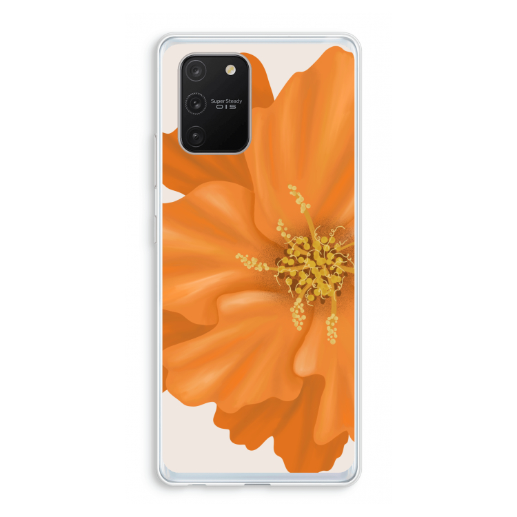 Orange Ellila flower: Samsung Galaxy S10 Lite Transparant Hoesje