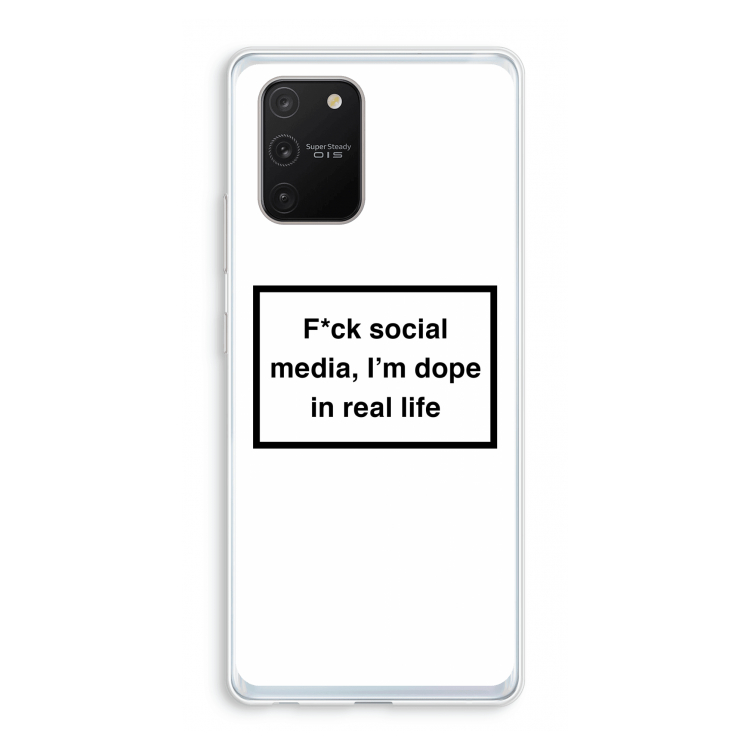 I'm dope: Samsung Galaxy S10 Lite Transparant Hoesje