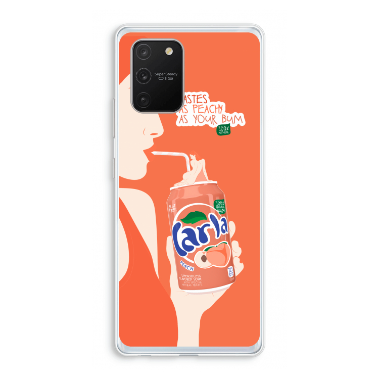 Peach please!: Samsung Galaxy S10 Lite Transparant Hoesje