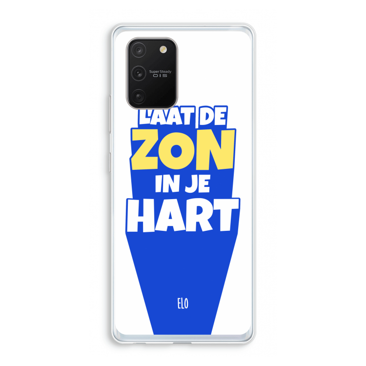 Laat de zon in je hart: Samsung Galaxy S10 Lite Transparant Hoesje
