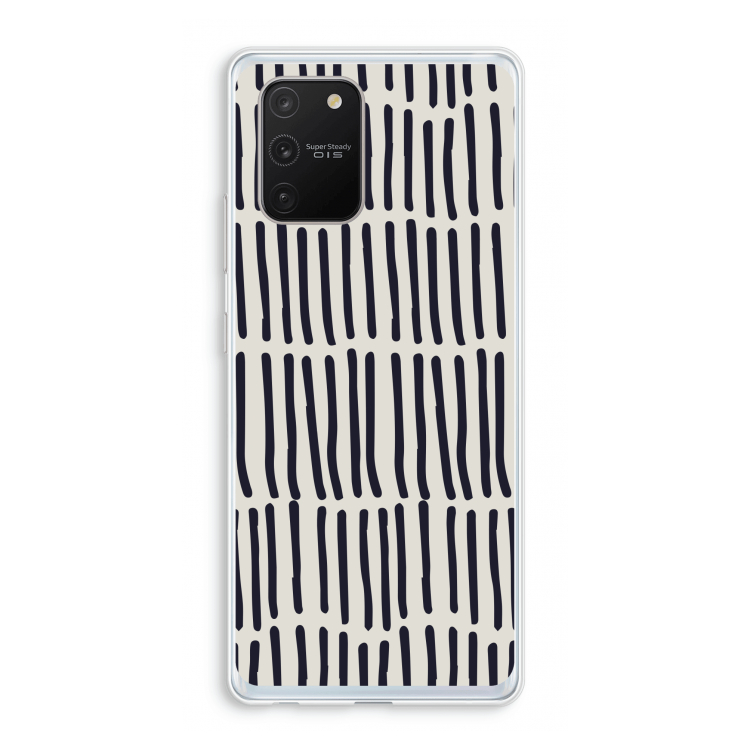 Moroccan stripes: Samsung Galaxy S10 Lite Transparant Hoesje
