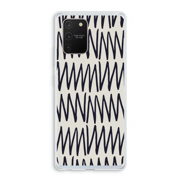 Marrakech Zigzag: Samsung Galaxy S10 Lite Transparant Hoesje